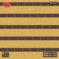 Interlock (Pasco) 20x40 cm · RC24-532 · Mixed Courses 3+1, 20x40 and 30x60, Colour per Product