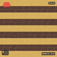 Interlock (Pasco) 20x40 cm · RC24-55 · Running bond 1/4, paired course stripes - Harvest