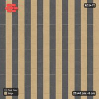 Interlock (Pasco) 20x40 cm · RC24-77 · Vertical running bond 1/2, alternating courses - Stone & Earth