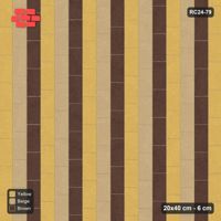 Interlock (Pasco) 20x40 cm · RC24-79 · Vertical running bond 1/4, alternating courses - Harvest Gold