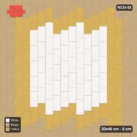 Interlock (Pasco) 20x40 cm · RC24-83 · Vertical running bond 1/4, accent edge course - Golden Sand