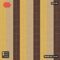 Interlock (Pasco) 20x40 cm · RC24-96 · Vertical stack bond, 40 cm vertical bands - Harvest Gold