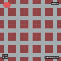 Interlock (Pasco) 30x30 cm · SQ33-104 · Plaza Grid Every 3 Courses