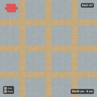 Interlock (Pasco) 30x30 cm · SQ33-107 · Plaza Grid Every 4 Courses