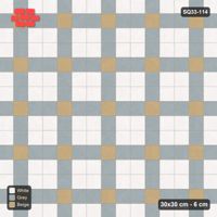 Interlock (Pasco) 30x30 cm · SQ33-114 · Plaza Grid with Corner Accents Every 3