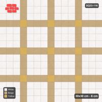 Interlock (Pasco) 30x30 cm · SQ33-116 · Plaza Grid with Corner Accents Every 4