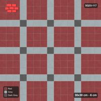 Interlock (Pasco) 30x30 cm · SQ33-117 · Plaza Grid with Corner Accents Every 4