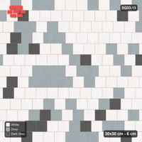 Interlock (Pasco) 30x30 cm · SQ33-13 · Third-bond running, tonal blend