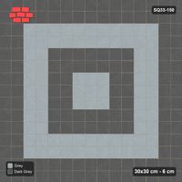 Interlock (Pasco) 30x30 cm · SQ33-150 · Concentric Square Rings