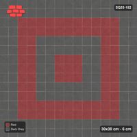 Interlock (Pasco) 30x30 cm · SQ33-152 · Concentric Square Rings