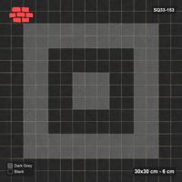 Interlock (Pasco) 30x30 cm · SQ33-153 · Concentric Square Rings