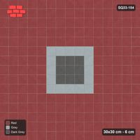 Interlock (Pasco) 30x30 cm · SQ33-154 · Central Square Medallion