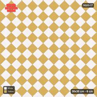 Interlock (Pasco) 30x30 cm · SQ33-17 · Diagonal stack, checkerboard