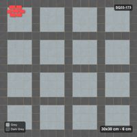 Interlock (Pasco) 30x30 cm · SQ33-173 · Single Course Border with Plaza Grid Field