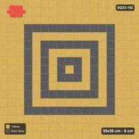 Interlock (Pasco) 30x30 cm · SQ33-182 · Double Course Border with Rings Field