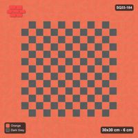 Interlock (Pasco) 30x30 cm · SQ33-184 · Triple Course Border with Checker Field