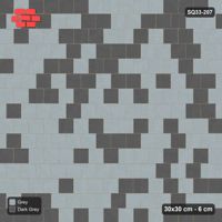 Interlock (Pasco) 30x30 cm · SQ33-207 · Running Bond Tonal Blend