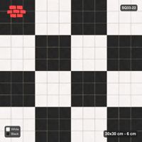 Interlock (Pasco) 30x30 cm · SQ33-22 · Stack bond, large checkerboard cells