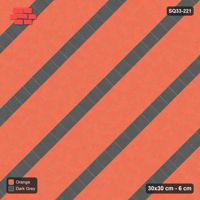 Interlock (Pasco) 30x30 cm · SQ33-221 · Diagonal Running with Stripes