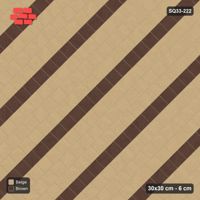 Interlock (Pasco) 30x30 cm · SQ33-222 · Diagonal Running with Stripes