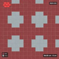 Interlock (Pasco) 30x30 cm · SQ33-232 · Stepped Diamond Field