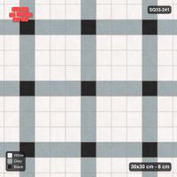 Interlock (Pasco) 30x30 cm · SQ33-241 · Corner-Accent Grid in Kerb Frame