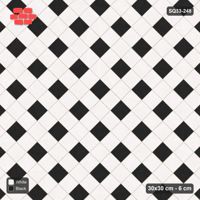 Interlock (Pasco) 30x30 cm · SQ33-248 · Harlequin Diamonds in Kerb Frame