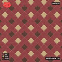 Interlock (Pasco) 30x30 cm · SQ33-249 · Harlequin Diamonds in Kerb Frame