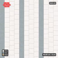 Interlock (Pasco) 30x30 cm · SQ33-25 · Third-bond running, vertical stripes