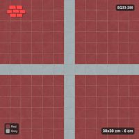 Interlock (Pasco) 30x30 cm · SQ33-250 · Cross in Kerb Frame