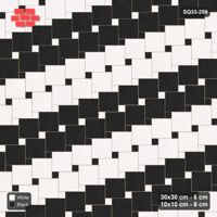 Interlock (Pasco) 30x30 cm · SQ33-259 · Offset Lattice with 10x10 Inserts, Row Bands