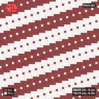 Interlock (Pasco) 30x30 cm · SQ33-262 · Offset Lattice with 10x10 Inserts, Row Bands