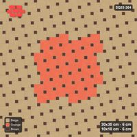 Interlock (Pasco) 30x30 cm · SQ33-264 · Offset Lattice with 10x10 Inserts, Centre Medallion