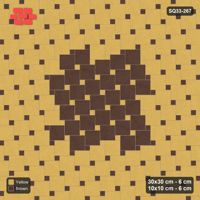 Interlock (Pasco) 30x30 cm · SQ33-267 · Offset Lattice with 10x10 Inserts, Centre Medallion
