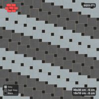 Interlock (Pasco) 30x30 cm · SQ33-271 · Offset Lattice, Row Bands, Mirrored