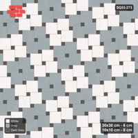 Interlock (Pasco) 30x30 cm · SQ33-273 · Offset Lattice with 10x10 Inserts, 2x2 Blocks