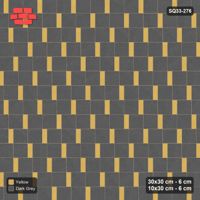 Interlock (Pasco) 30x30 cm · SQ33-276 · Slab Pair + 10x30 Plank Step, Solid, Right
