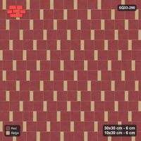 Interlock (Pasco) 30x30 cm · SQ33-290 · Slab Pair + 10x30 Plank Step, Solid, Right, Kerb Frame