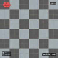 Interlock (Pasco) 30x30 cm · SQ33-3 · Stack bond, 2x2 block checkerboard