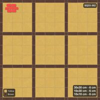 Interlock (Pasco) 30x30 cm · SQ33-302 · 3x3 Panel Grid, 10x30 Lines, 10x10 Crossings, Dark Lines