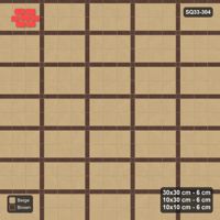 Interlock (Pasco) 30x30 cm · SQ33-304 · 3x2 Panel Grid, 10x30 Lines, 10x10 Crossings, Dark Lines