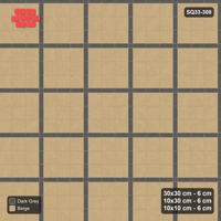Interlock (Pasco) 30x30 cm · SQ33-308 · 3x3 Panel Grid, 10x30 Lines, 10x10 Crossings, Dark Lines