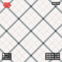 Interlock (Pasco) 30x30 cm · SQ33-310 · 45-Degree 3x3 Panels, Accent Crossings, Kerb Frame