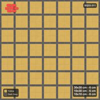 Interlock (Pasco) 30x30 cm · SQ33-311 · 2x2 Panel Grid, 10x30 Lines, 10x10 Crossings, Dark Lines