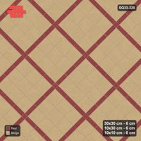 Interlock (Pasco) 30x30 cm · SQ33-320 · 45-Degree 3x3 Panels, Dark Lines, Kerb Frame