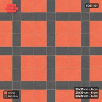 Interlock (Pasco) 30x30 cm · SQ33-321 · 2x2 Panel Grid, 20x30 Lines, 20x20 Crossings, Dark Lines