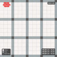 Interlock (Pasco) 30x30 cm · SQ33-328 · 3x4 Panel Grid, 20x30 Lines, 20x20 Crossings