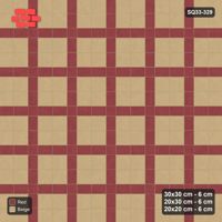 Interlock (Pasco) 30x30 cm · SQ33-329 · 2x2 Panel Grid, 20x30 Lines, 20x20 Crossings, Dark Lines