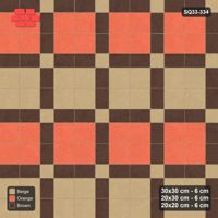 Interlock (Pasco) 30x30 cm · SQ33-334 · 2x2 Panel Grid, 20x30 Lines, 20x20 Crossings, Striped Panels