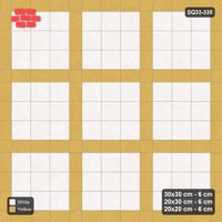 Interlock (Pasco) 30x30 cm · SQ33-335 · 3x3 Panel Grid, 20x30 Lines, 20x20 Crossings, Kerb Frame